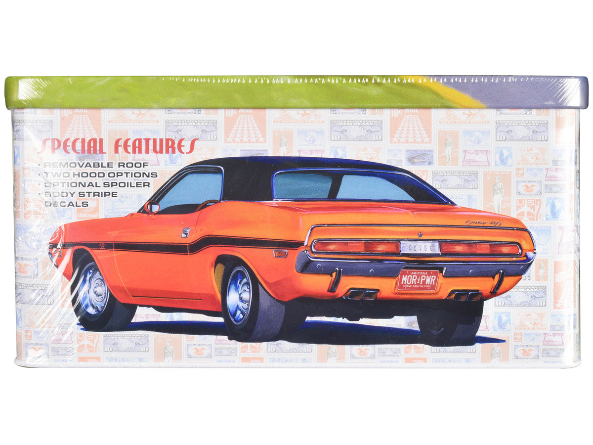 Skill 2 Model Kit 1970 Dodge Challenger R/T USPS (United States Postal Service) "Auto Art Stamp Series" 1/25 Scale Model by AMT-2