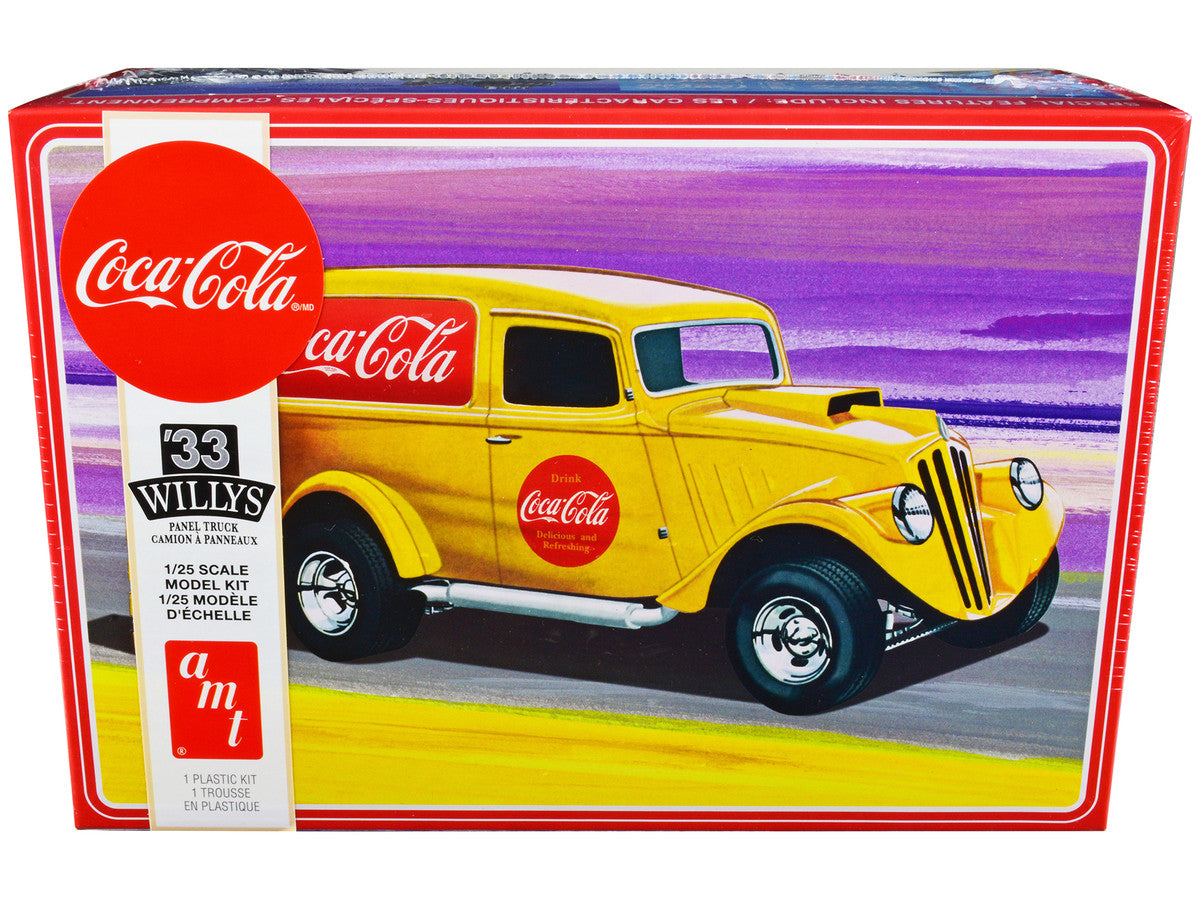 Skill 2 Model Kit 1933 Willys Panel Truck "Coca-Cola" 1/25 Scale Model by AMT-0