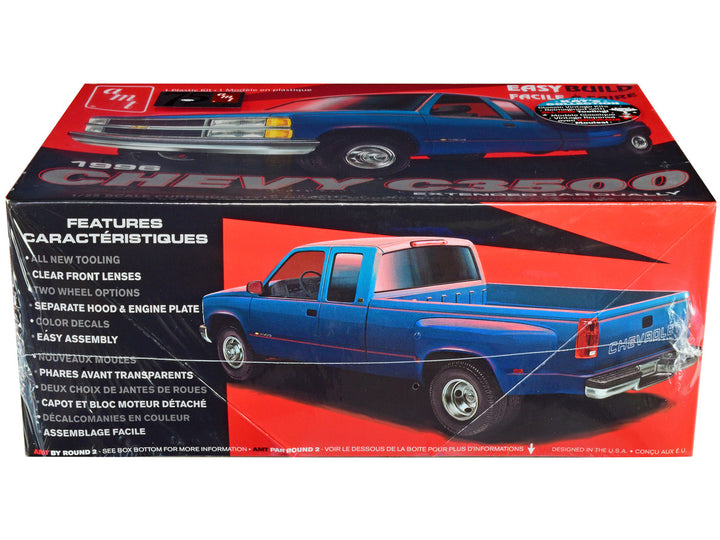 Skill 2 Model Kit 1996 Chevrolet C3500 Extended Cab Dually Pickup Truck "Easy Build" 1/25 Scale Model by AMT 2