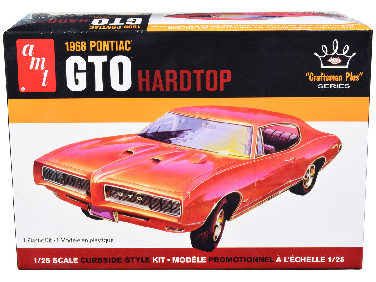 Skill 2 Model Kit 1968 Pontiac GTO Hardtop "Craftsman Plus" Series 1/25 Scale Model by AMT-0