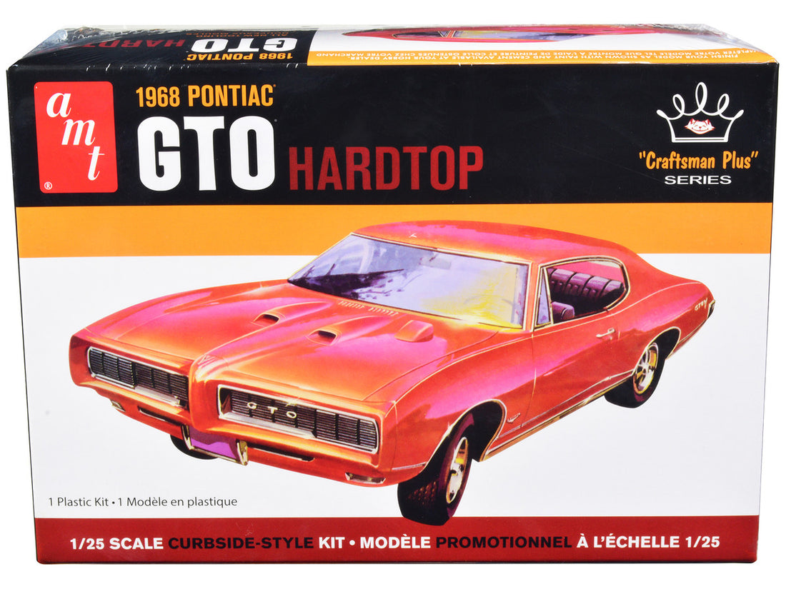 Skill 2 Model Kit 1968 Pontiac GTO Hardtop "Craftsman Plus" Series 1/25 Scale Model by AMT-0