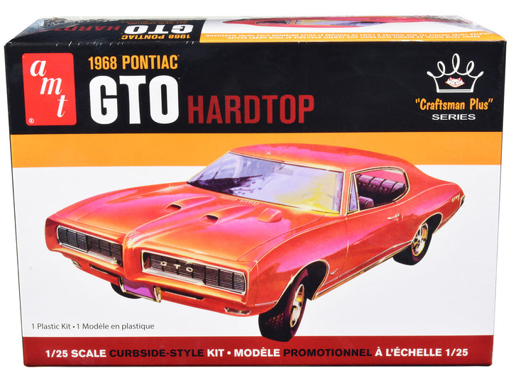 Skill 2 Model Kit 1968 Pontiac GTO Hardtop "Craftsman Plus" Series 1/25 Scale Model by AMT-0