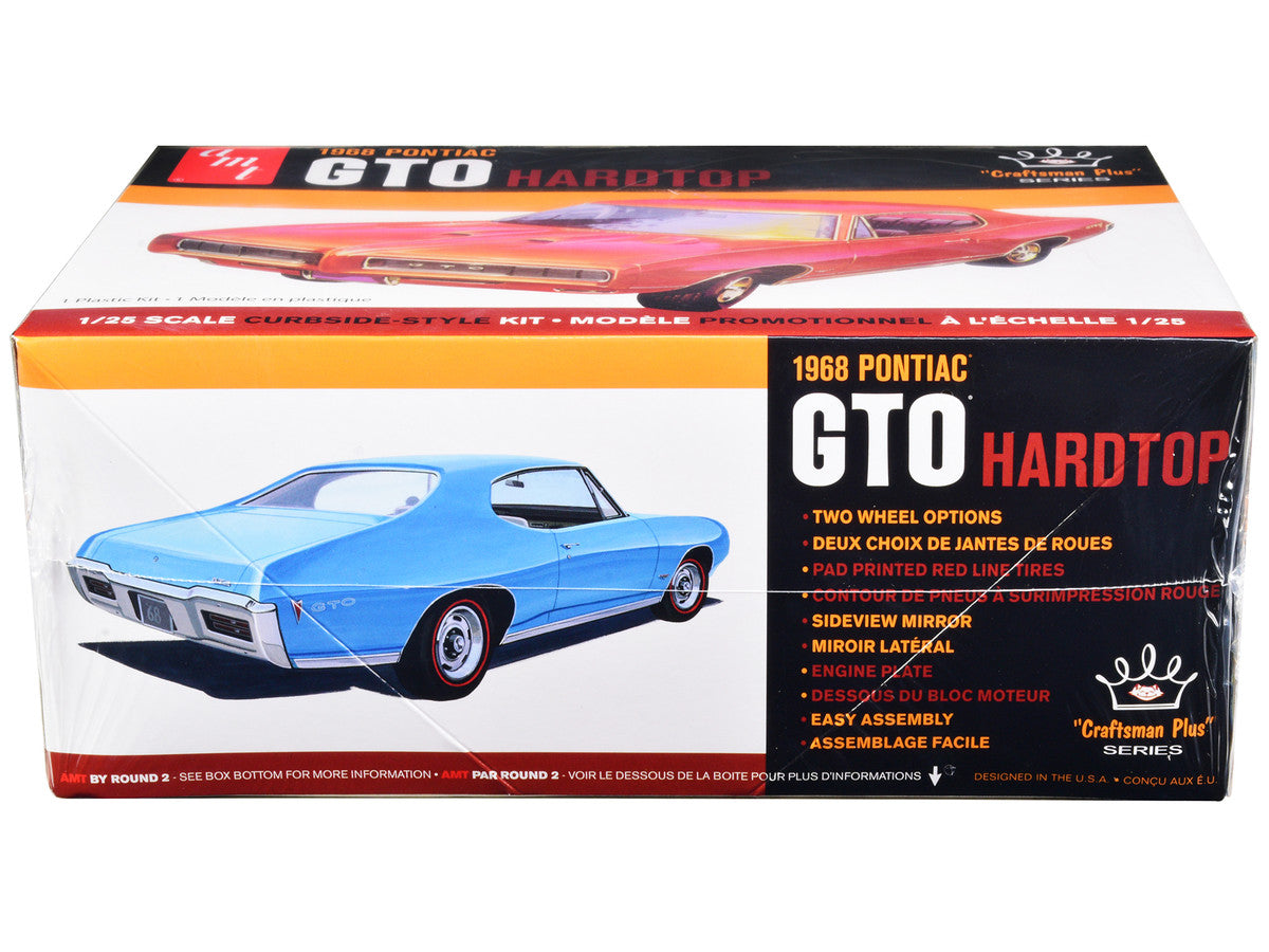 Skill 2 Model Kit 1968 Pontiac GTO Hardtop "Craftsman Plus" Series 1/25 Scale Model by AMT-2