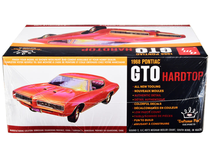 Skill 2 Model Kit 1968 Pontiac GTO Hardtop "Craftsman Plus" Series 1/25 Scale Model by AMT-1