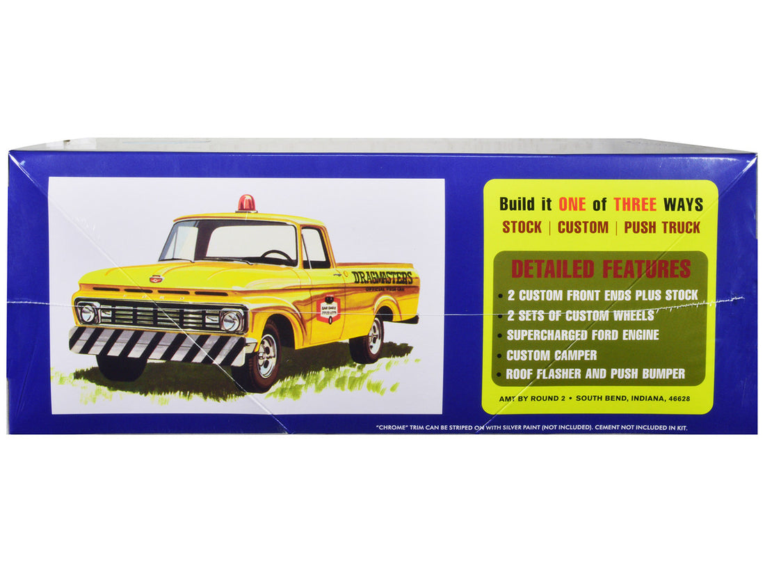 Skill 2 Model Kit 1963 Ford F-100 Camper Pickup Truck 3-in-1 Kit 1/25 Scale Model by AMT-2