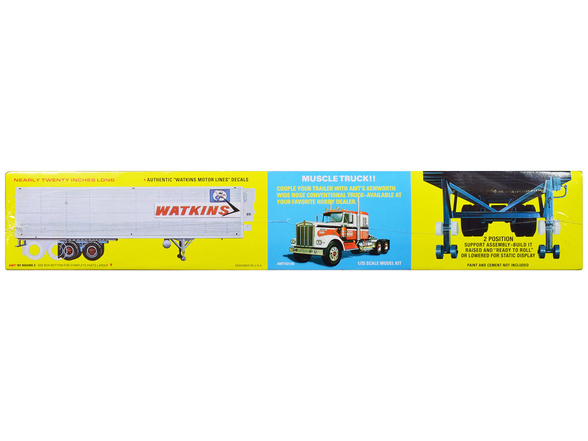 Skill 3 Model Kit Fruehauf FB 40' Refrigerated Trailer "Watkins Motor Lines" 1/25 Scale Model by AMT-3