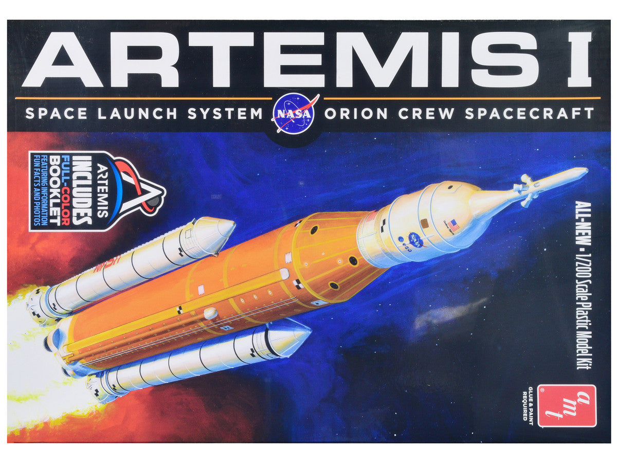 Skill 2 Model Kit NASA Artemis-1 Space Launch System Orion Crew Spacecraft 1/200 Scale Model by AMT-0