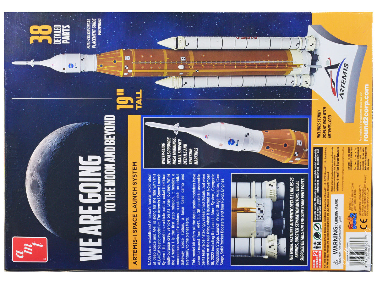 Skill 2 Model Kit NASA Artemis-1 Space Launch System Orion Crew Spacecraft 1/200 Scale Model by AMT-3