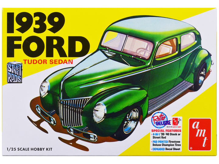 Skill 2 Model Kit 1939 Ford Tudor Sedan "Street Rod" Series 1/25 Scale Model by AMT-0