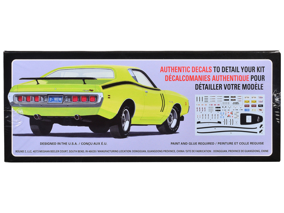 Skill 2 Model Kit 1971 Dodge Charger R/T 1/25 Scale Model by AMT-0
