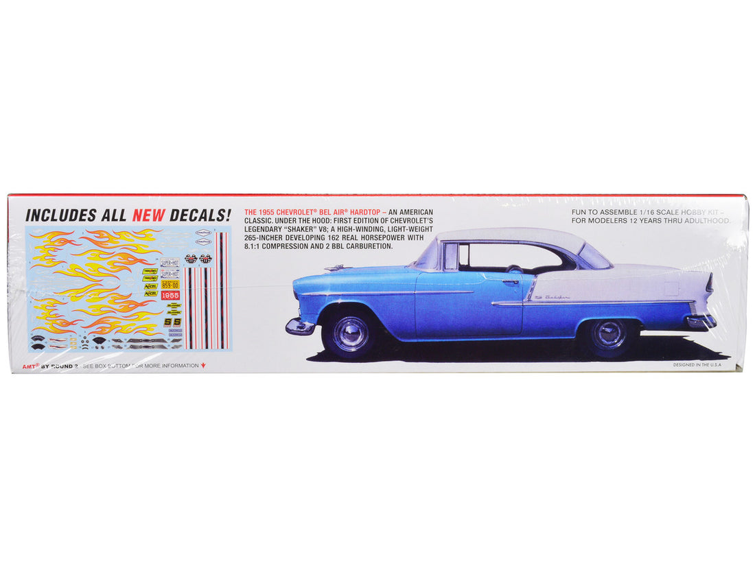 Skill 3 Model Kit 1955 Chevrolet Bel Air Hardtop 1/16 Scale Model by AMT-2