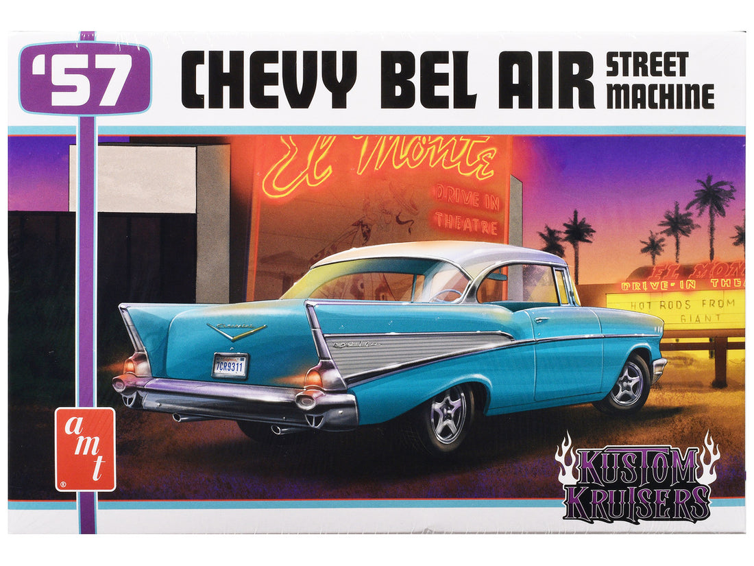 Skill 2 Model Kit 1957 Chevrolet Bel Air Street Machine "Kustom Kruisers" 1/25 Scale Model by AMT-0