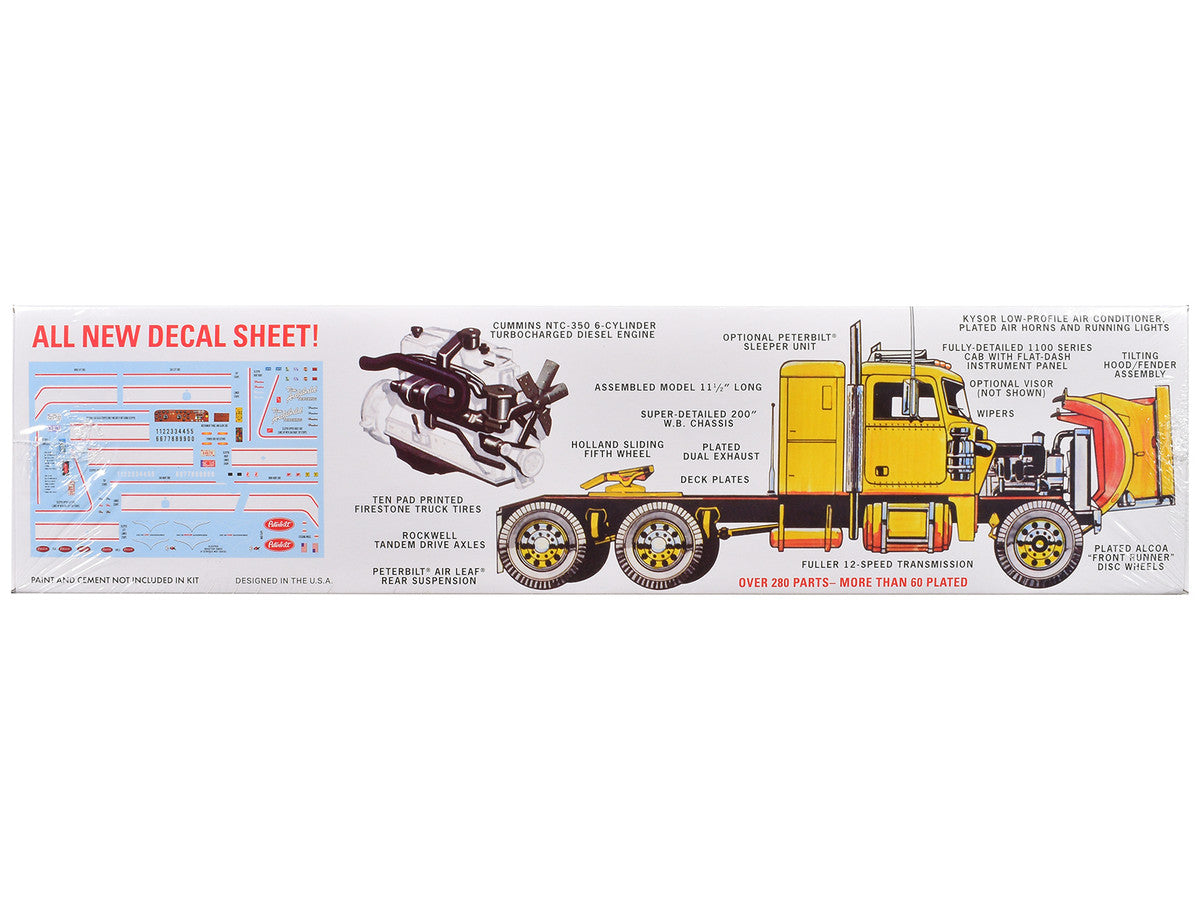 Skill 3 Model Kit Peterbilt 359 "Cross Country Hauler" 1/25 Scale Model by AMT-1