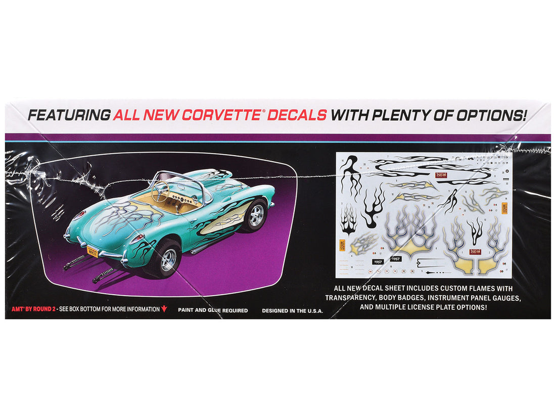 Skill 2 Model Kit 1957 Chevrolet Corvette Street Machine "Kustom Kruisers" Series 1/25 Scale Model by AMT-2