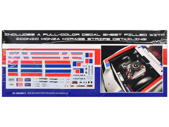 1977 Chevrolet Monza Mirage 1:25 AMT model kit packaging details