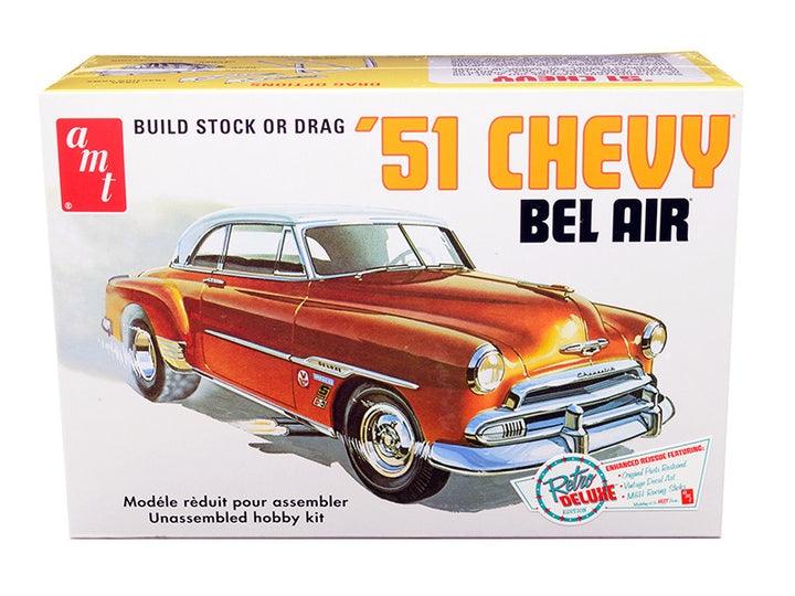 Skill 2 Model Kit 1951 Chevrolet Bel Air 2-in-1 Kit "Retro Deluxe Edition" 1/25 Scale Model by AMT-0