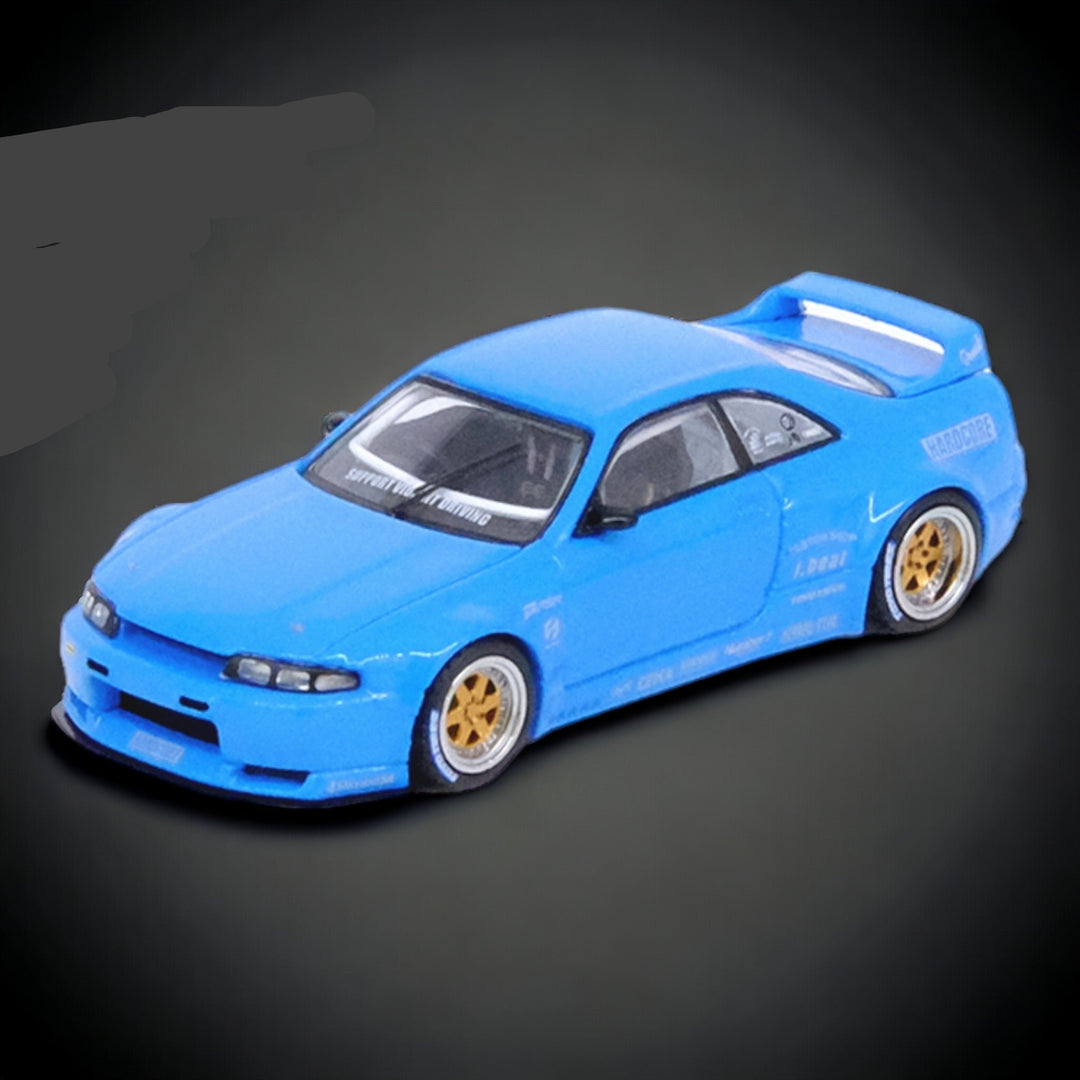 Nissan Skyline GT-R R33 "Pandem / Rocket Bunny" Widebody in Blue 1:64 by Inno64  IN64-R33P-BLU