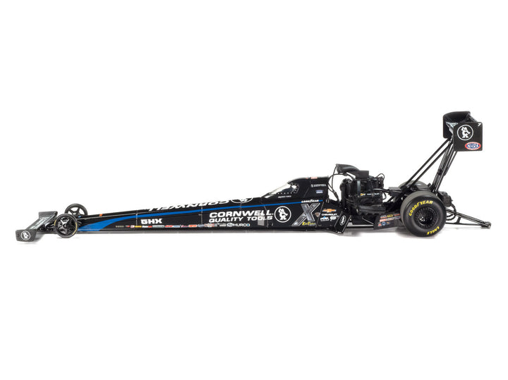 NHRA TFD (Top Fuel Dragster) Brittany Force "Cornwell Quality Tools" Black "John Force Racing" 1/24 Diecast Model by Auto World-1