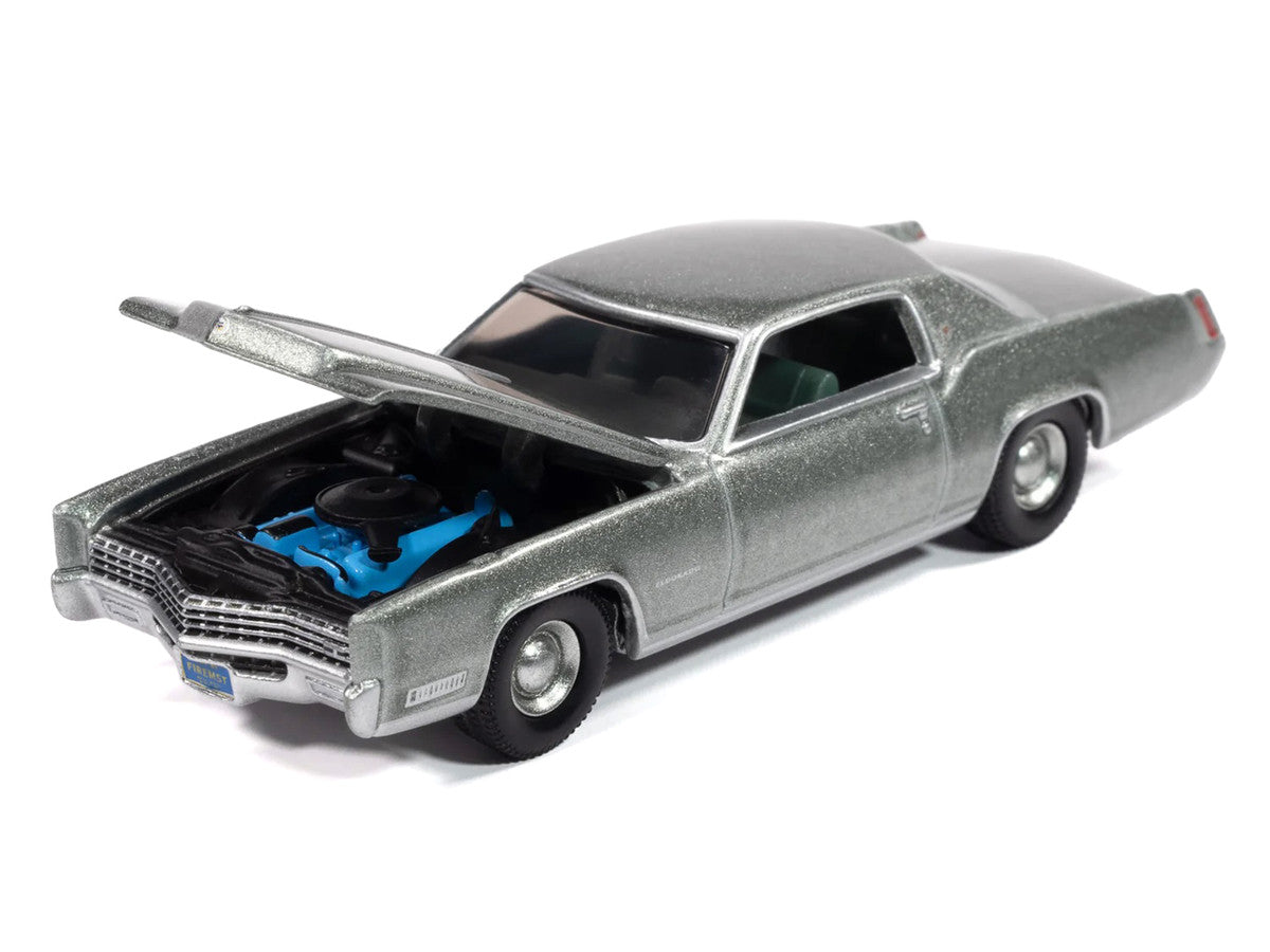 1967 Cadillac Eldorado Crystal Firemist Metallic with Green Interior "Luxury Cruisers" Series 1/64 Diecast Model Car by Auto World