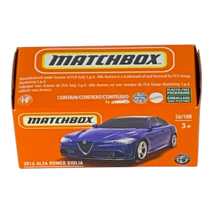 Matchbox 2016 Alfa Romeo Giulia - Power Grabs - Matchbox Series 26/100 2
