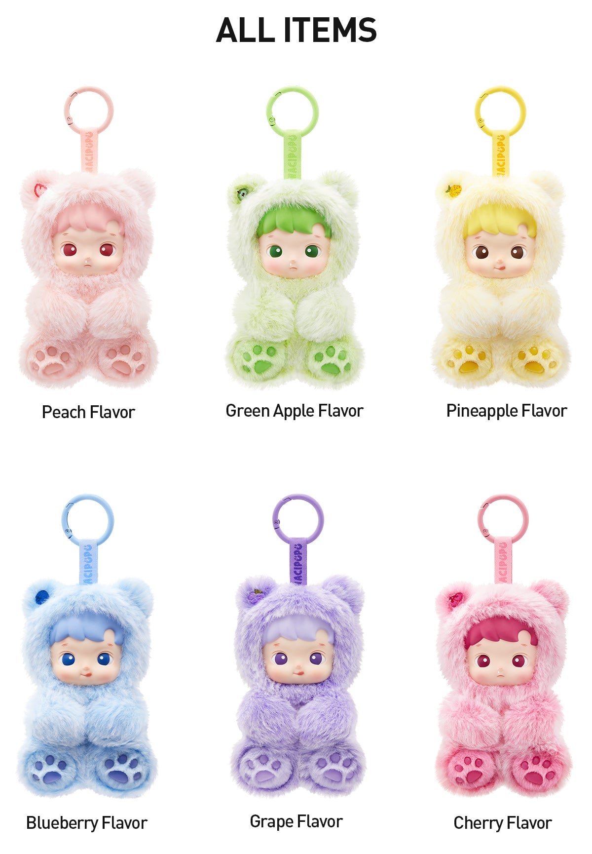 Hacipupu Gummy Bear Series - Vinyl Plush Pendant 4