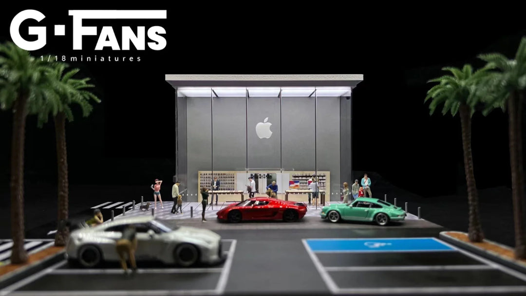 Apple Store 1:64 Scale Diorama Model by G-Fans Front View 710032