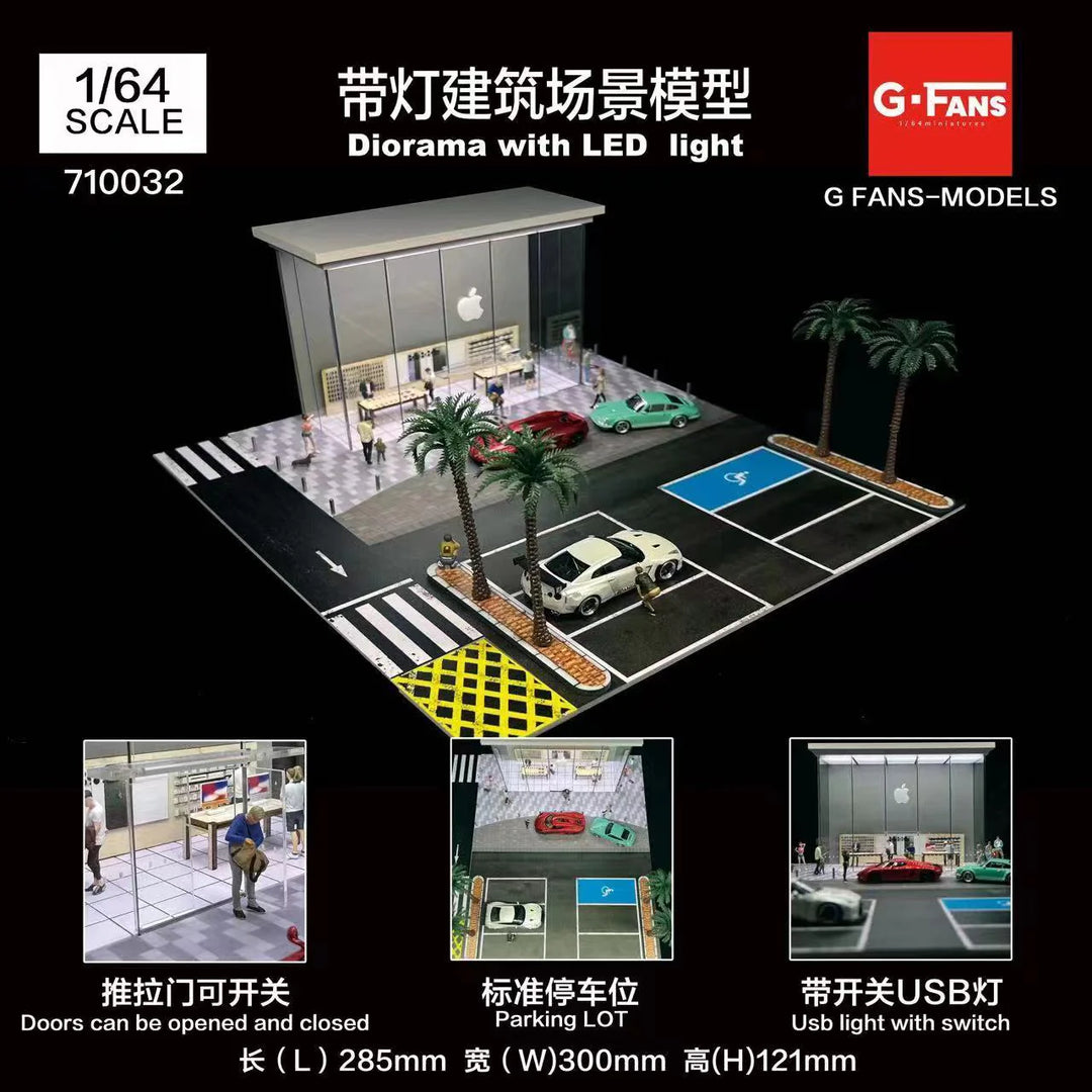 Apple Store 1:64 Scale Diorama Model by G-Fans Sizing 710032