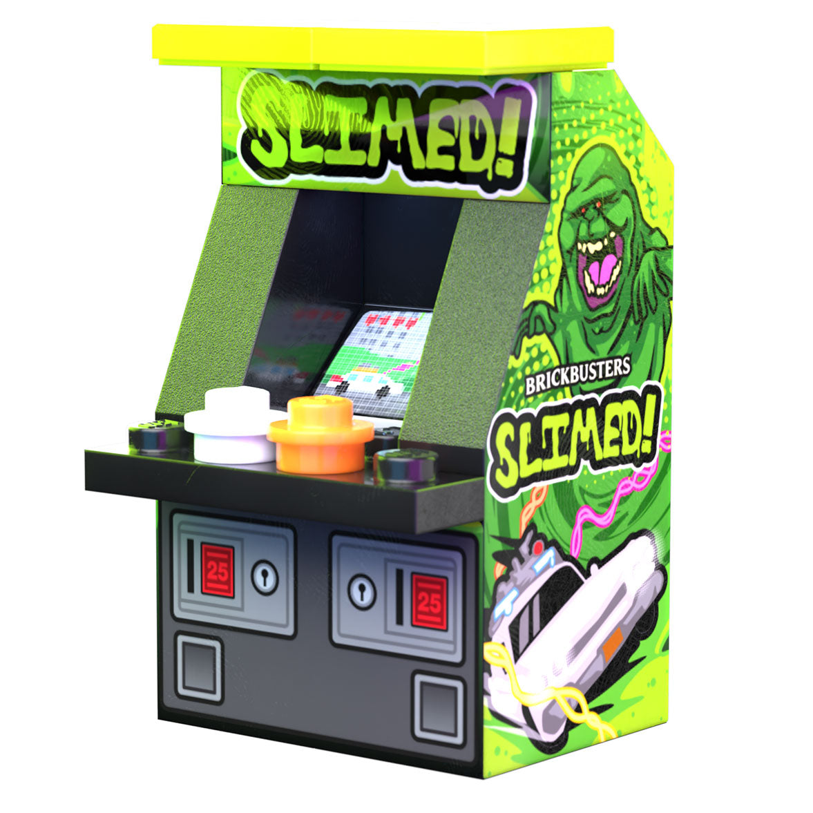 Slimed Arcade Machine made using LEGO parts