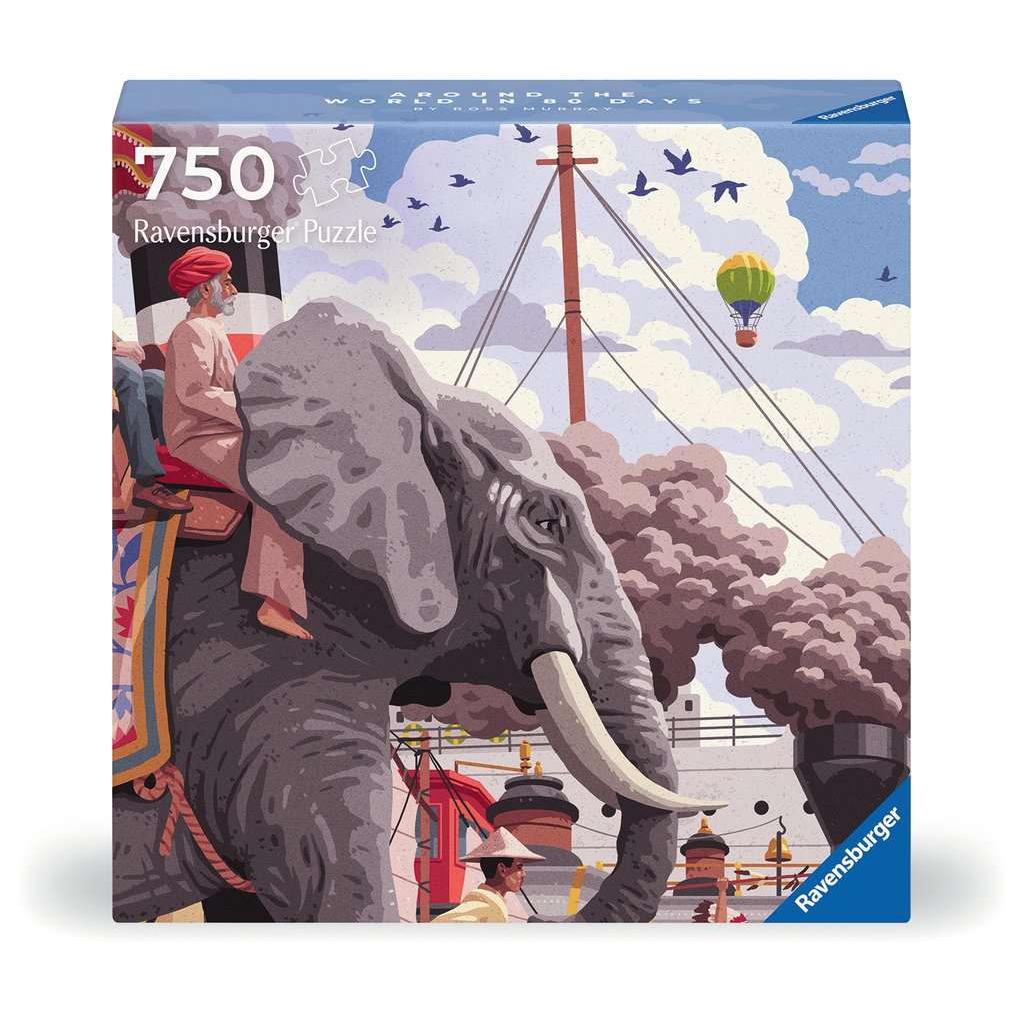 Around the World in 80 Days 750 Piece Jigsaw Puzzle Ravensburger