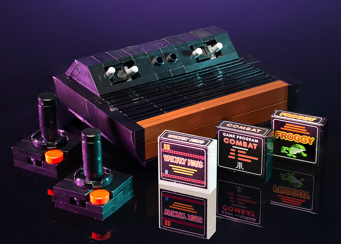 Custom Classic 1977 Video Game Console made using LEGO bricks 2