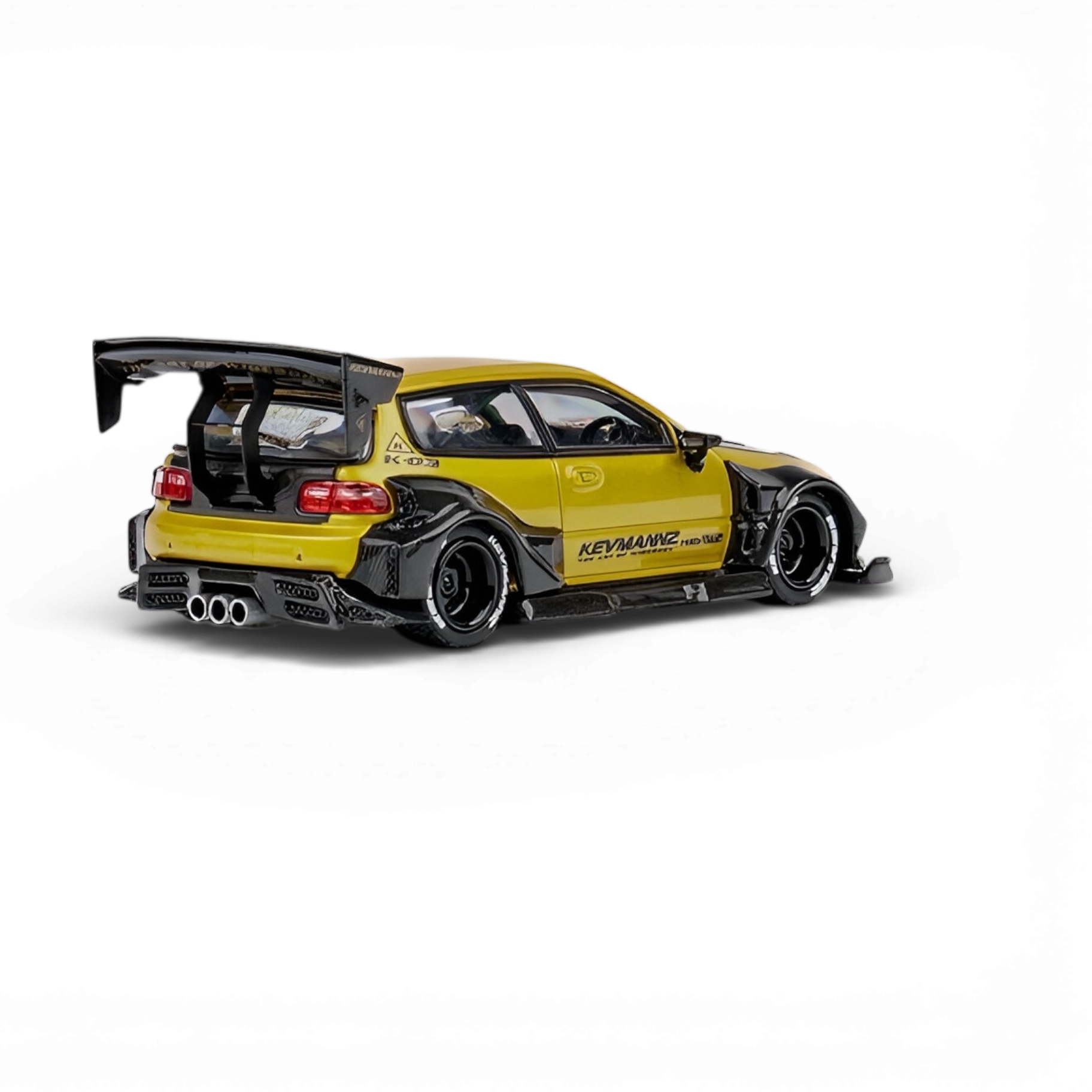 DCM Civic EG Ver.1 Gold Carbon Fiber Short Tail 1:64 2