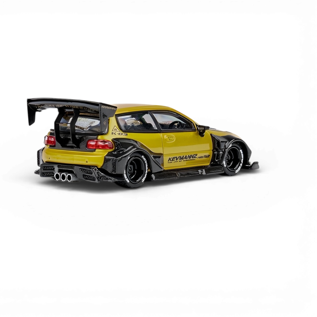 DCM Civic EG Ver.1 Gold Carbon Fiber Short Tail 1:64 2