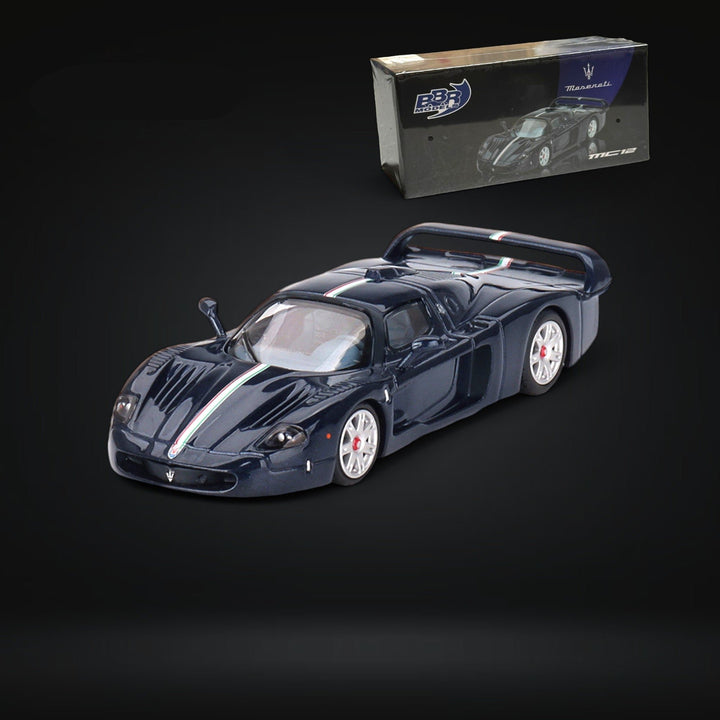 Maserati MC12 Stradale Blue Metallic w/ Stripe 1:64 by BBR BBRDIE6416