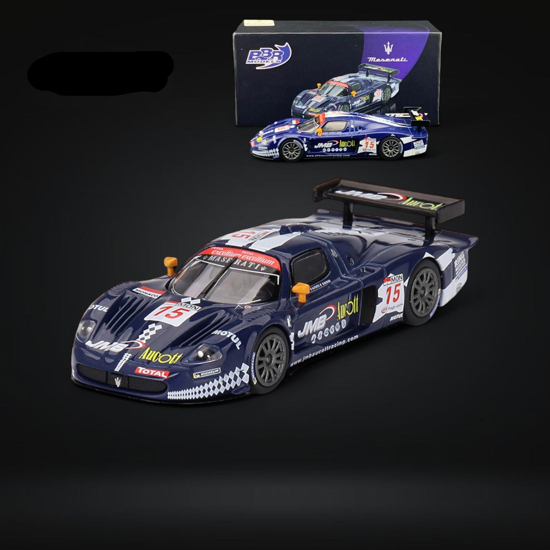 Maserati MC12 Competizione #15 JMB Racing 2008 FIA 24Hr of Spa 1:64 BBRDIE6424 by BBR - 2