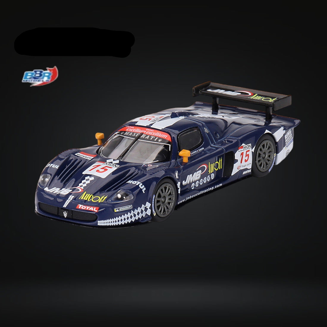 Maserati MC12 Competizione #15 JMB Racing 2008 FIA 24Hr of Spa 1:64 BBRDIE6424 by BBR - 3