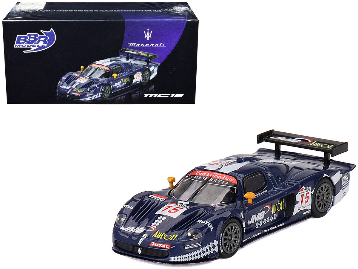 Maserati MC12 Competizione #15 Ben Aucott - Alain Ferte - Stephane Daoudi "JMB Racing" "24 Hours of Spa" (2008) 1/64 Diecast Model Car by BBR-0