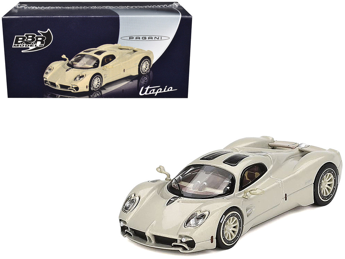 Pagani Utopia Presentation Grigio Rinascimento Silver 1/64 Diecast Model Car by BBR-0