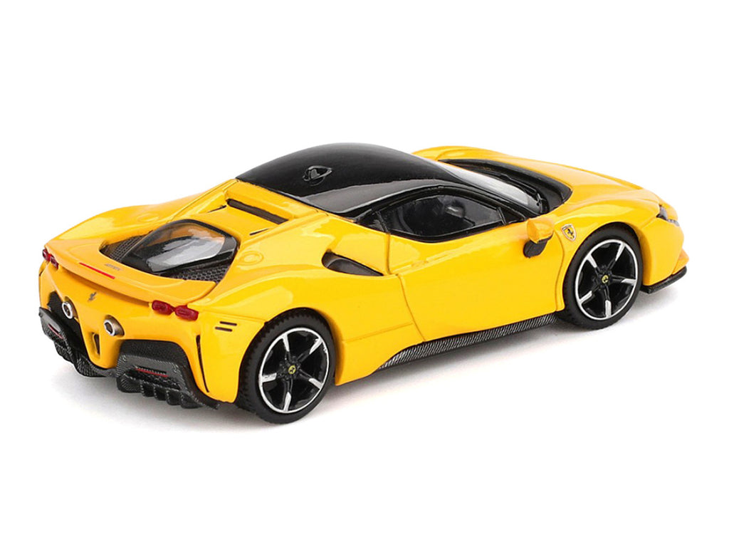 Ferrari SF90 Giallo Modena Yellow with 1:64 Diecast Model Car