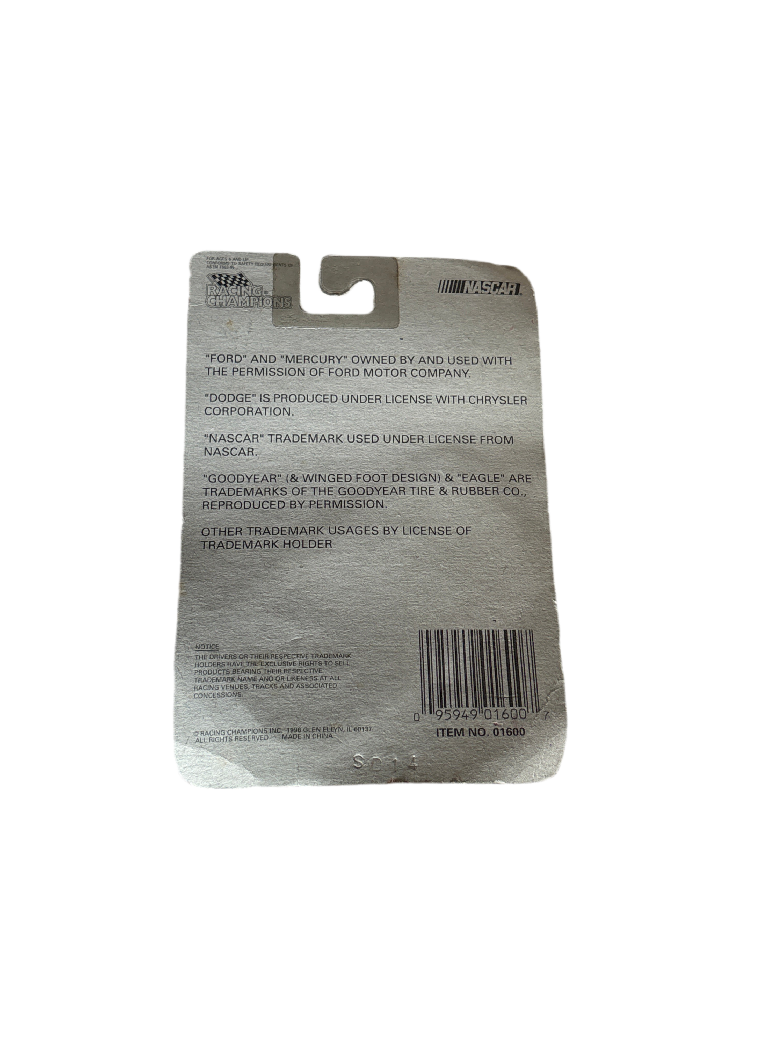 Racing Champions Don White Diecast Yellow 2