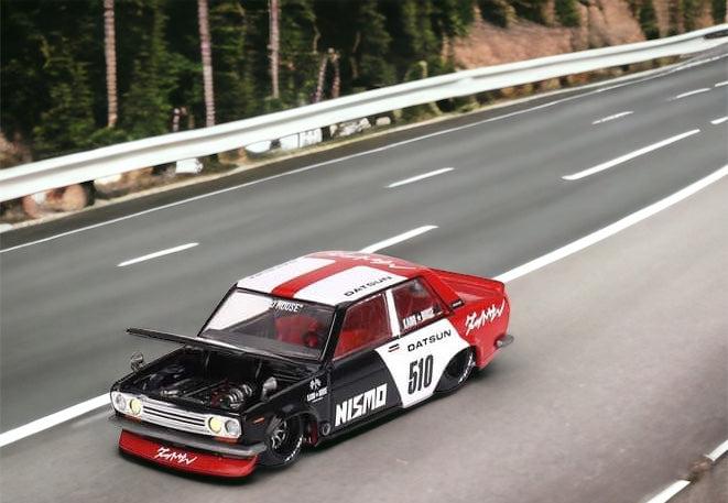 Datsun KAIDO 510 Sedan Racing V1 1:64 by Mini GT x Kaido House KHMG102