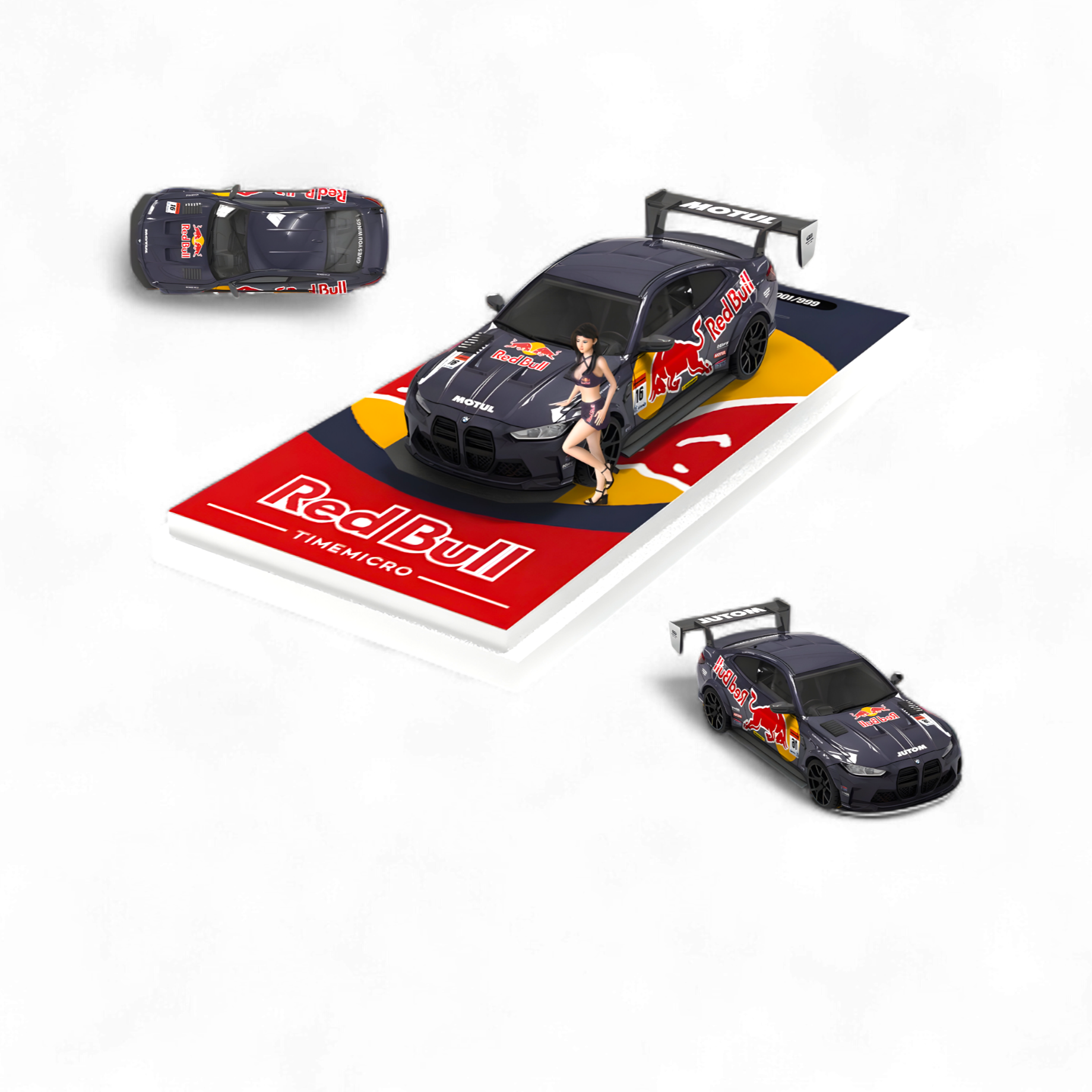 BMW M4 Modified Widebody R e d B u l l - Figure Version 1:64 by TimeMicro