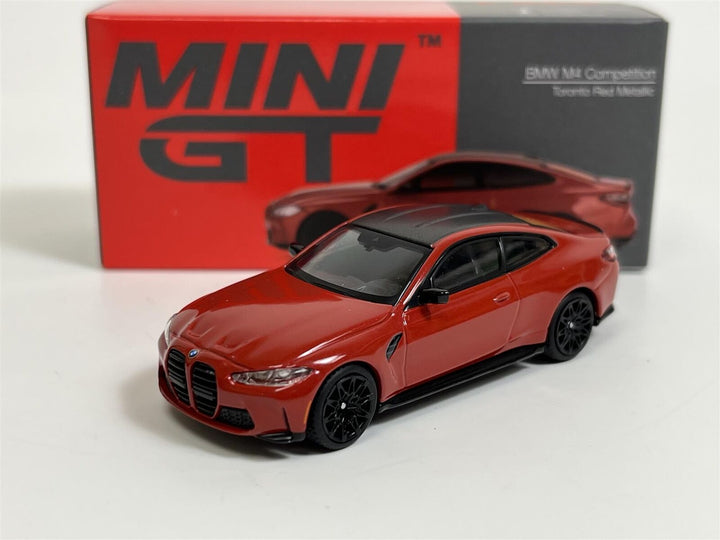 BMW M4 Competition Toronto Red LHD 1:64 with Rotating Display