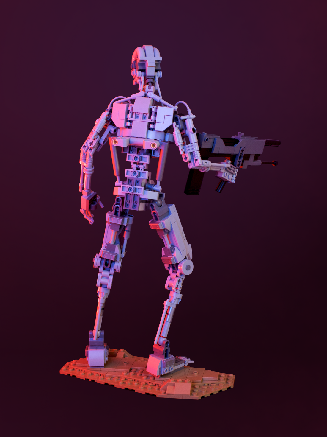 Terminator T-800 Custom MOC for Lego 3