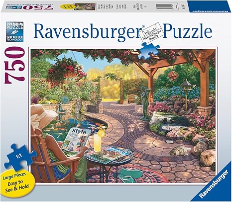 Ravensburger Cozy Backyard Bliss Puzzle - 750 Piece Large Format Jigsaw Puzzle