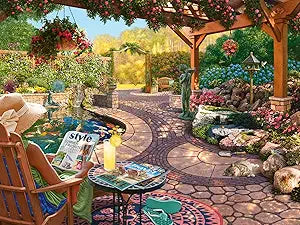 Ravensburger Cozy Backyard Bliss Puzzle - 750 Piece Large Format Jigsaw Puzzle - 2