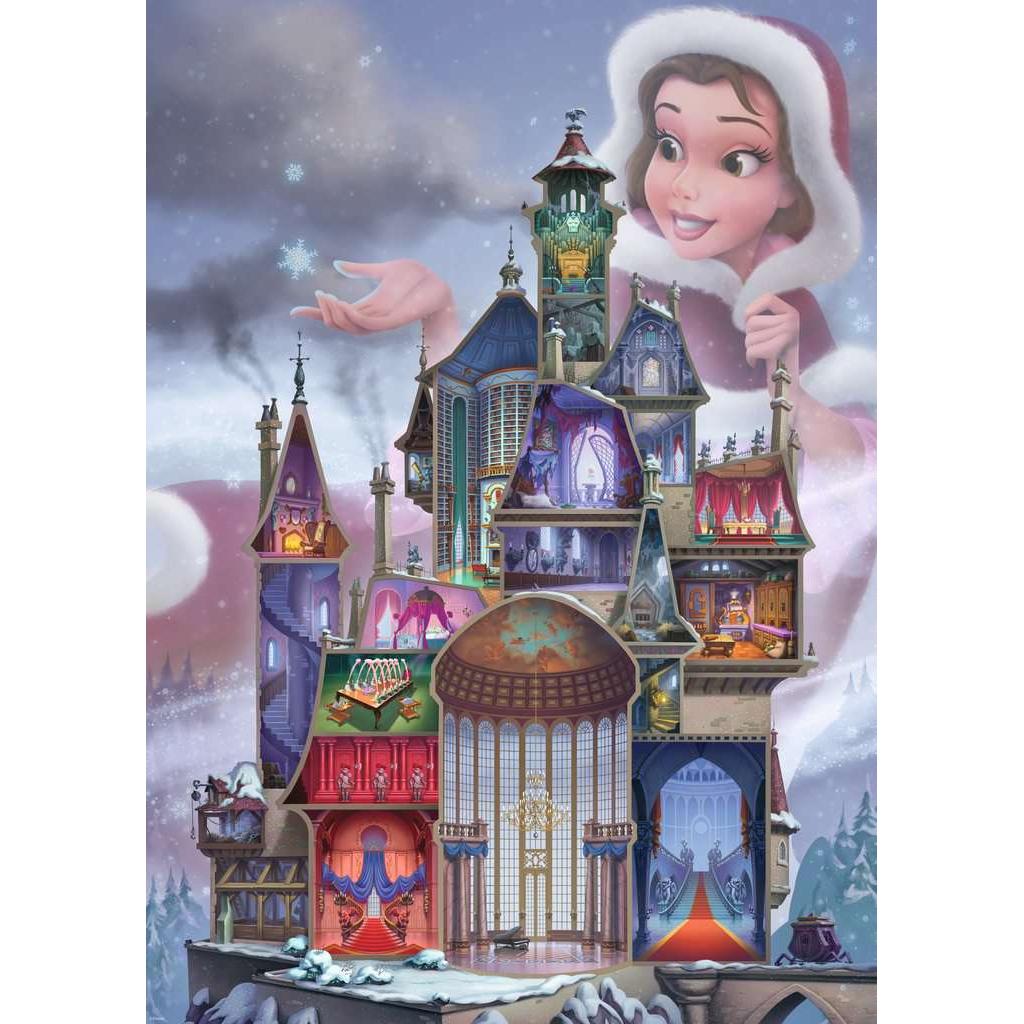 Beauty and the Beast castle Disney puzzle artwork