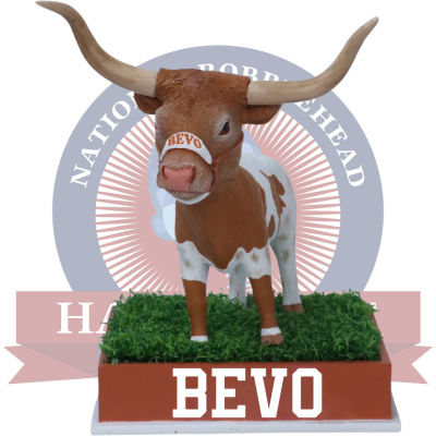 Bevo Texas Longhorns Live Mascot Bobblehead