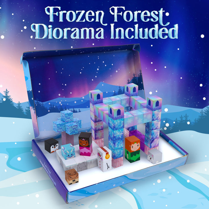 Blocchi Frosted Fairytale Magnetic Building Blocks Set Of 84pc by USA Toyz 2