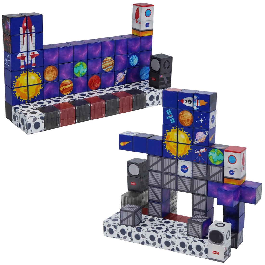 Blocchi Space Squad Magnetic Block Set 84 units by USA Toyz  2