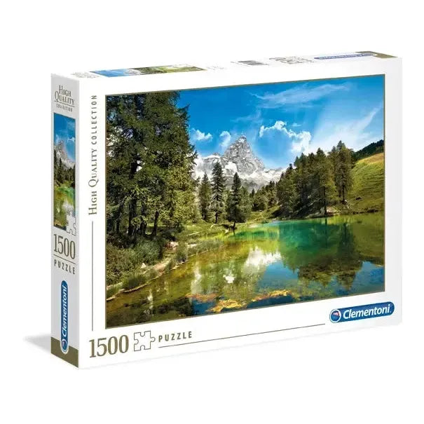 Blue Lake Matterhorn Italy 1500 piece jigsaw puzzle by Clementoni